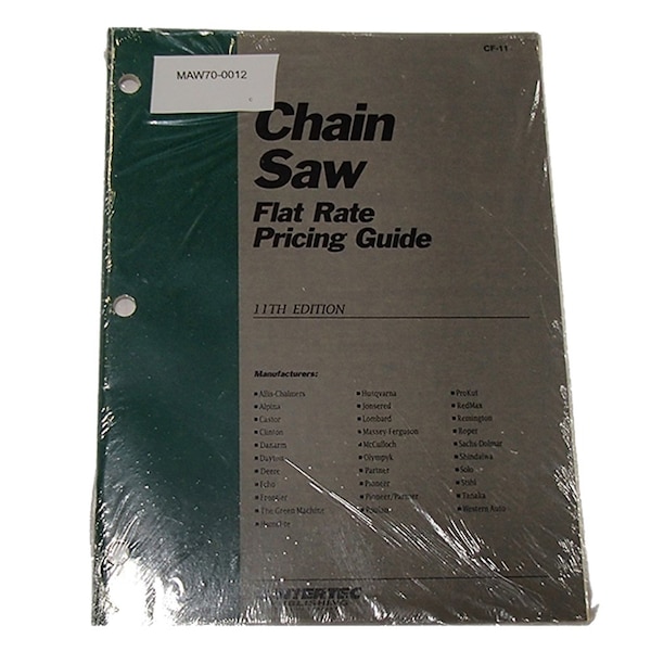 Aftermarket Clymer Chain Saw Flat Rate Pricing Guide Intertec Publishing Corporation MAW70-0012 - main